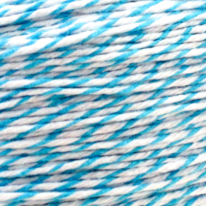 Aqua Striped Baker's Twine - 4-ply thin cotton twine – Sprinkled Wishes